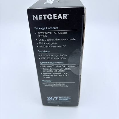 Netgear Nighthawk AC1900 Dual Band WiFi USB Adapter NIB