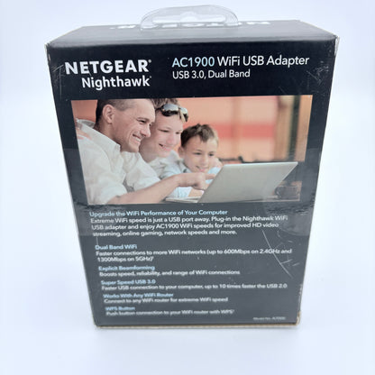 Netgear Nighthawk AC1900 Dual Band WiFi USB Adapter NIB