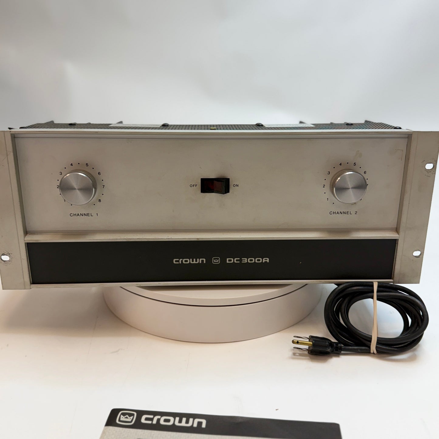 Vintage Crown DC-300A Silver Amplifier Powers On!