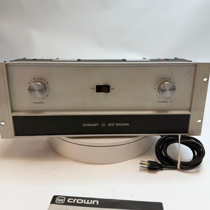 Vintage Crown DC-300A Silver Amplifier Powers On!