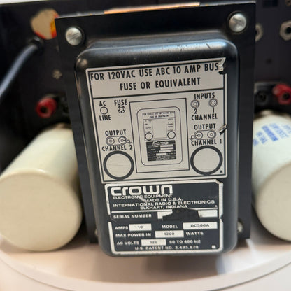 Vintage Crown DC-300A Silver Amplifier Powers On!