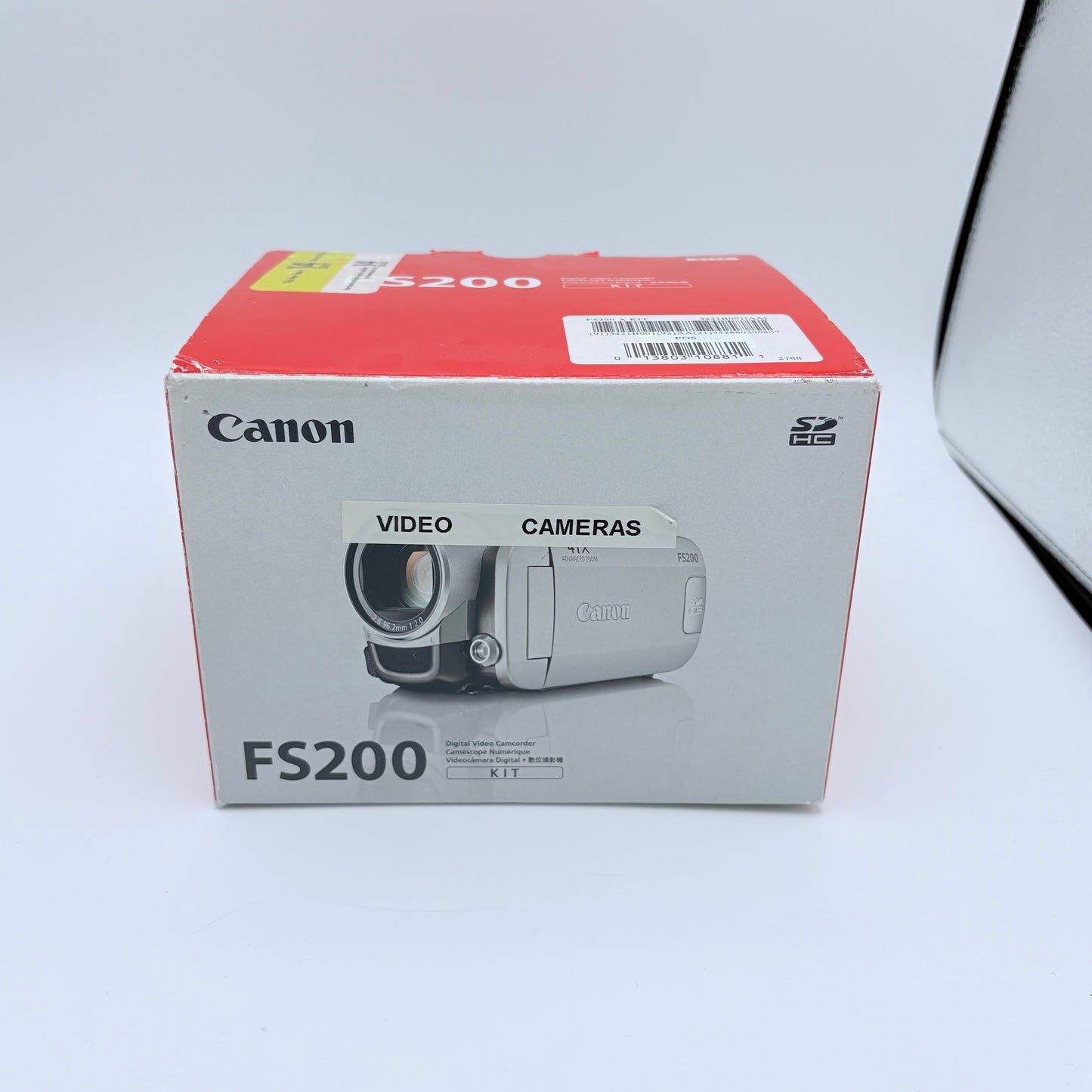 Canon FS200 Digital Video Camcorder Silver Used with Box and Accessories