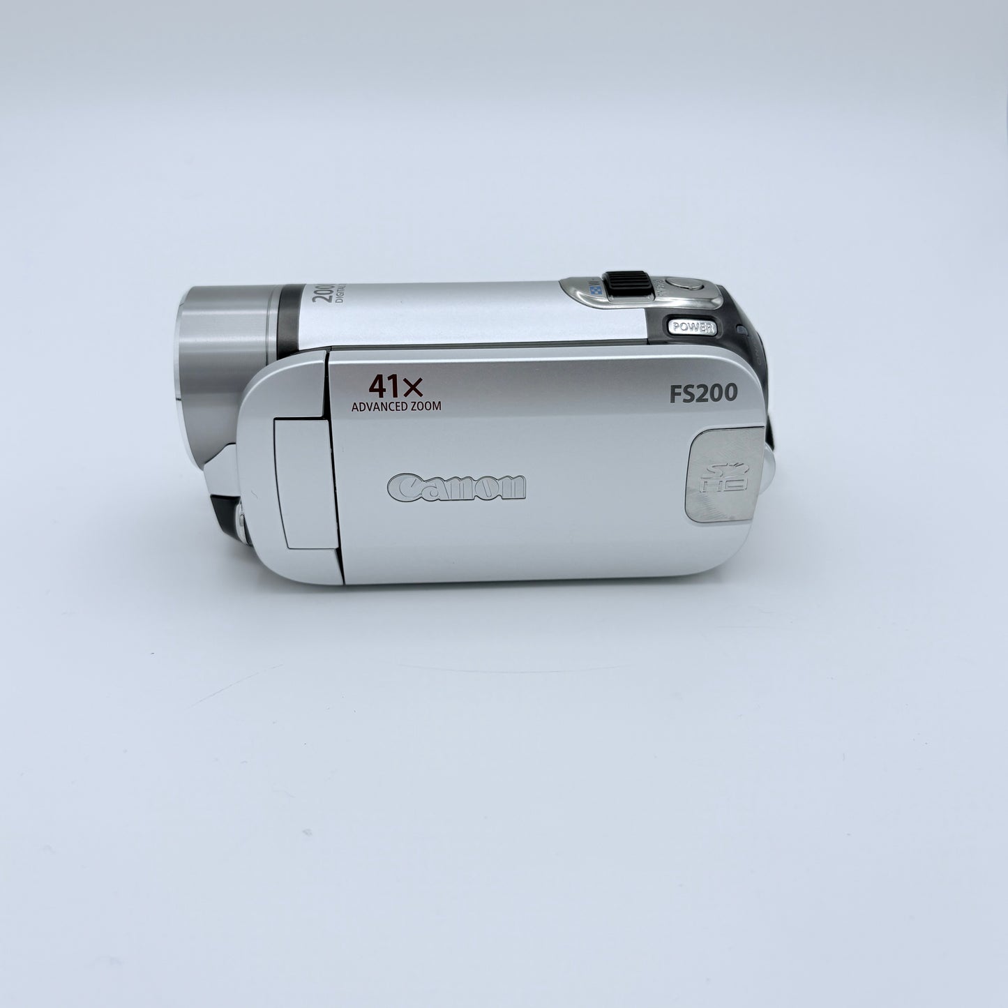 Canon FS200 Digital Video Camcorder Silver Used with Box and Accessories