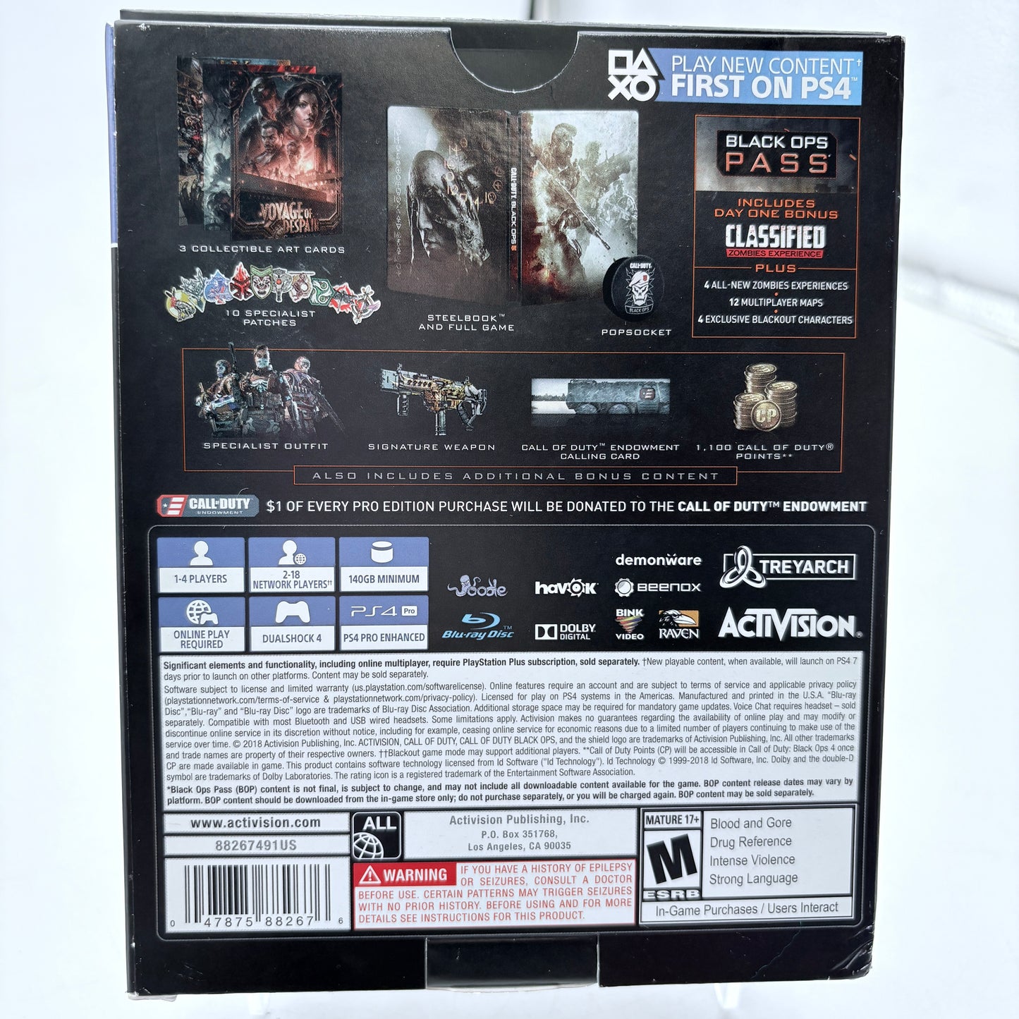 Call of Duty: Black Ops 4 Pro Edition PlayStation 4 CIB