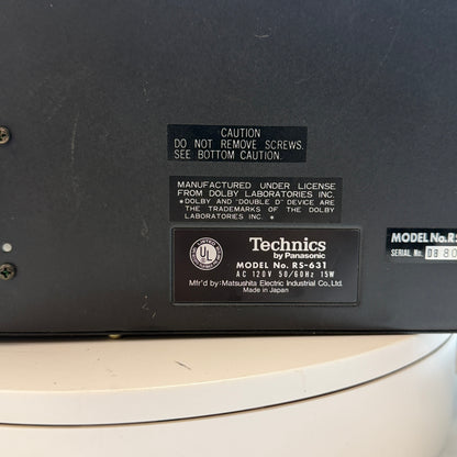 Technics RS-631 Stereo Cassette Deck