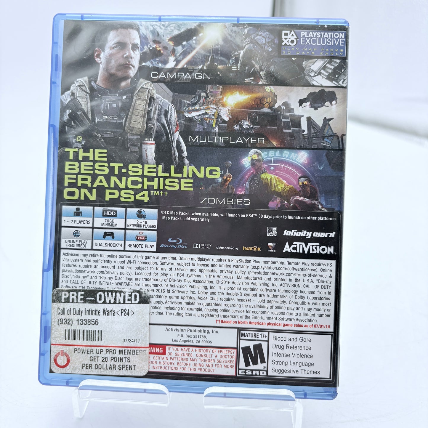 Call of Duty: Infinite Warfare PlayStation 4 Video Game CIB