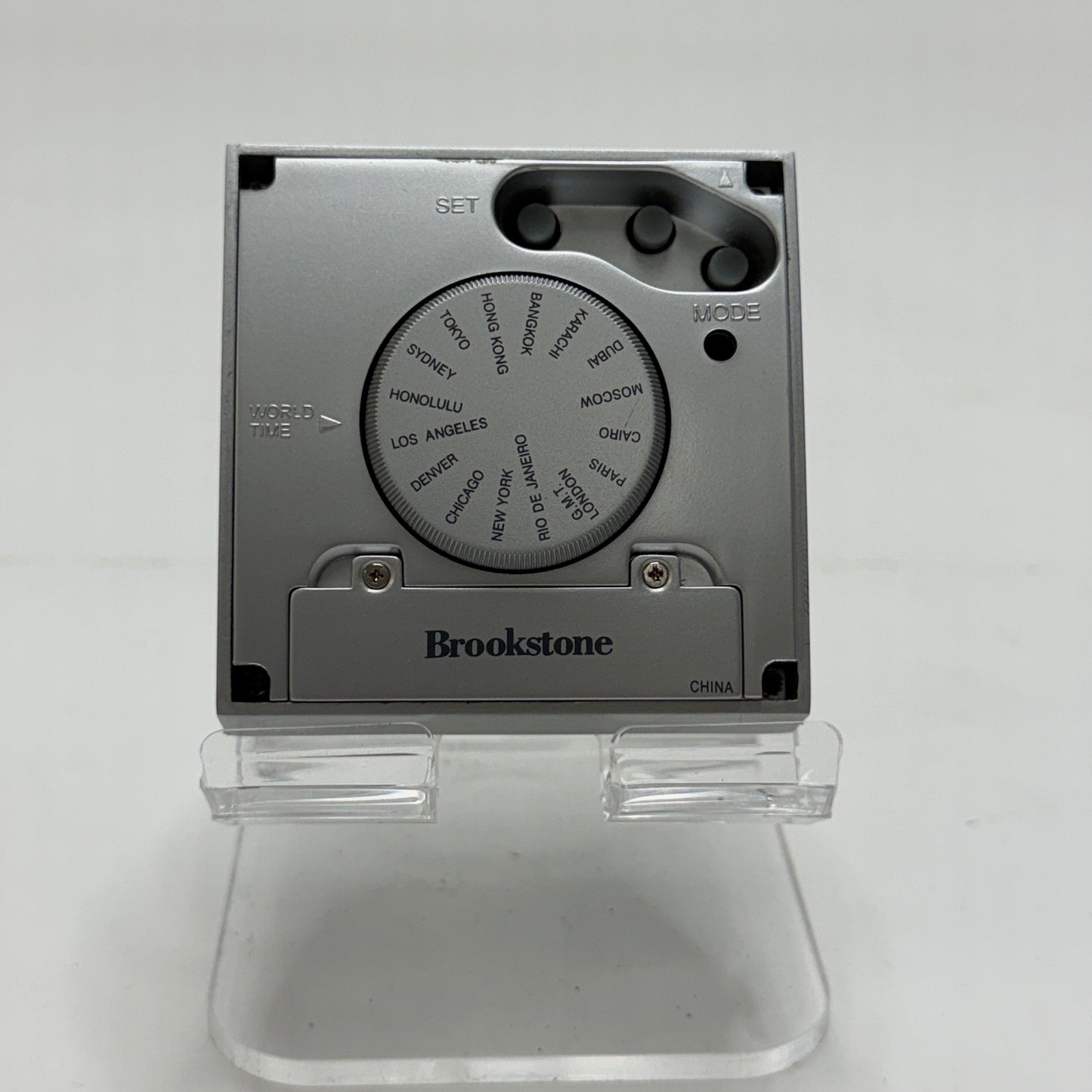 Brookstone Upside Down Clock Model 350165