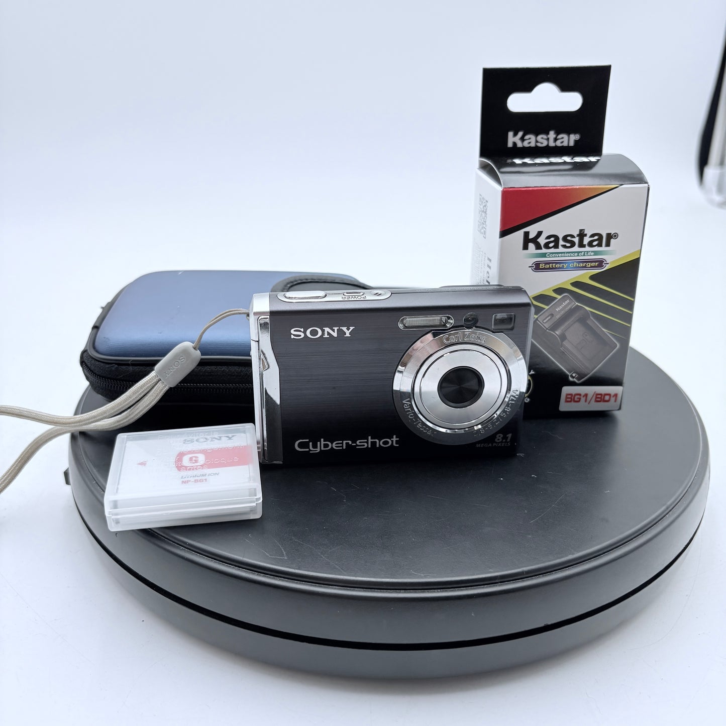 Sony Cyber-shot DSC-W90 Digital Camera, 2 Batteries, Charger and Manual