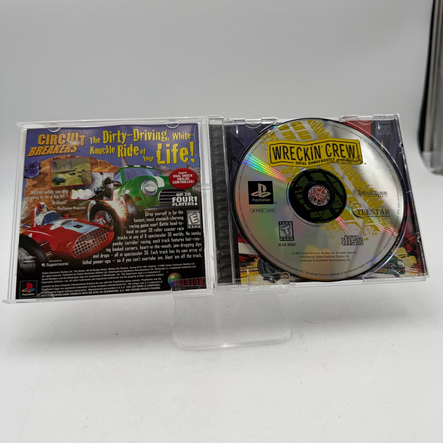 PlayStation Wreckin Crew Video Game Complete with Manual and Case