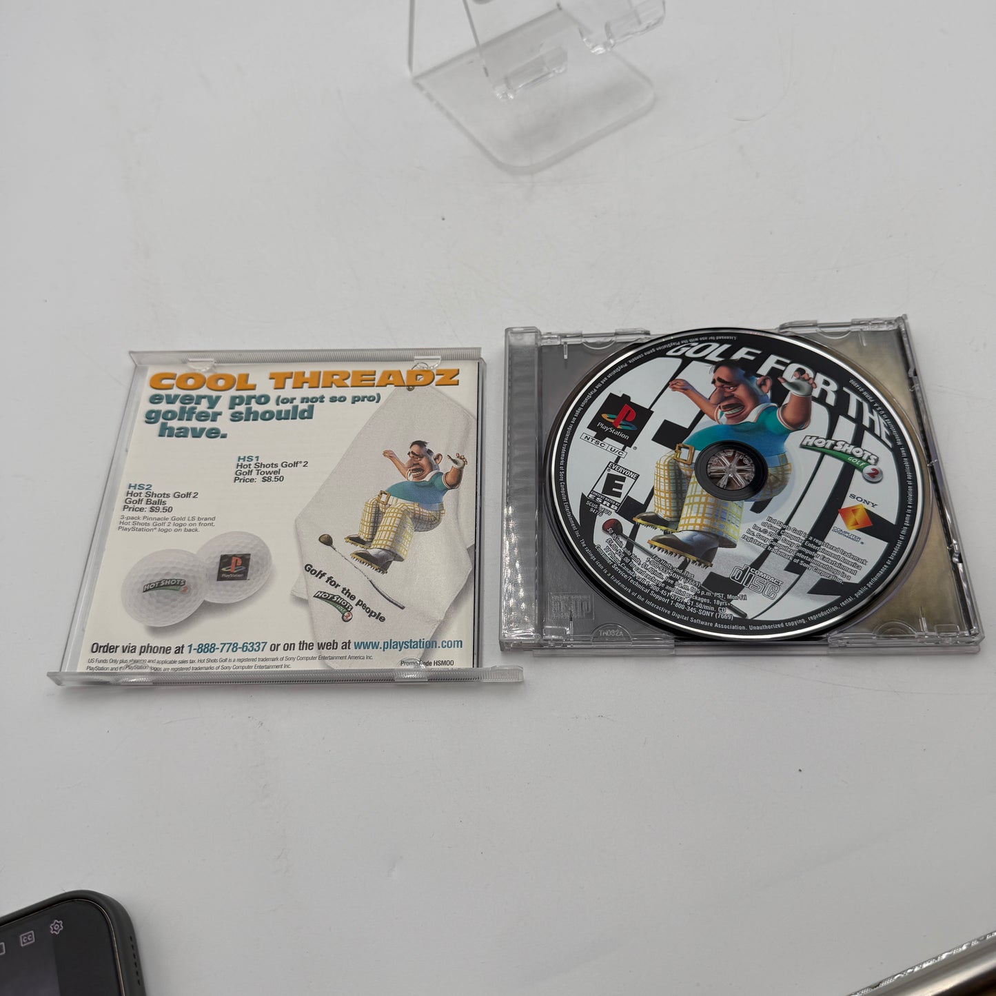 PlayStation Hot Shots Golf 2 Used Video Game Complete w/ Case Manual Inserts