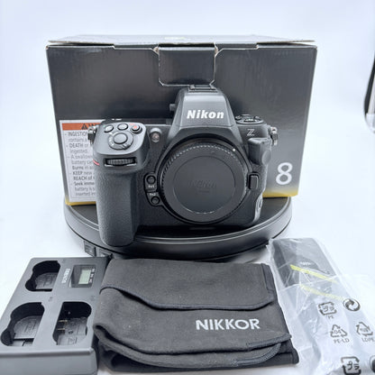 NIKON Z8 Z 8 MIRRORLESS DIGITAL CAMERA SHUTTER COUNT 9 MINT