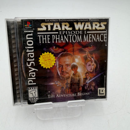PlayStation Star Wars Episode I: The Phantom Menace Video Game Complete with Case and Manual
