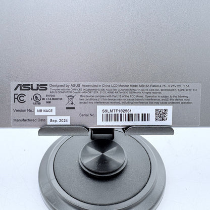 Asus MB16ACE Portable Monitor Gray MINT