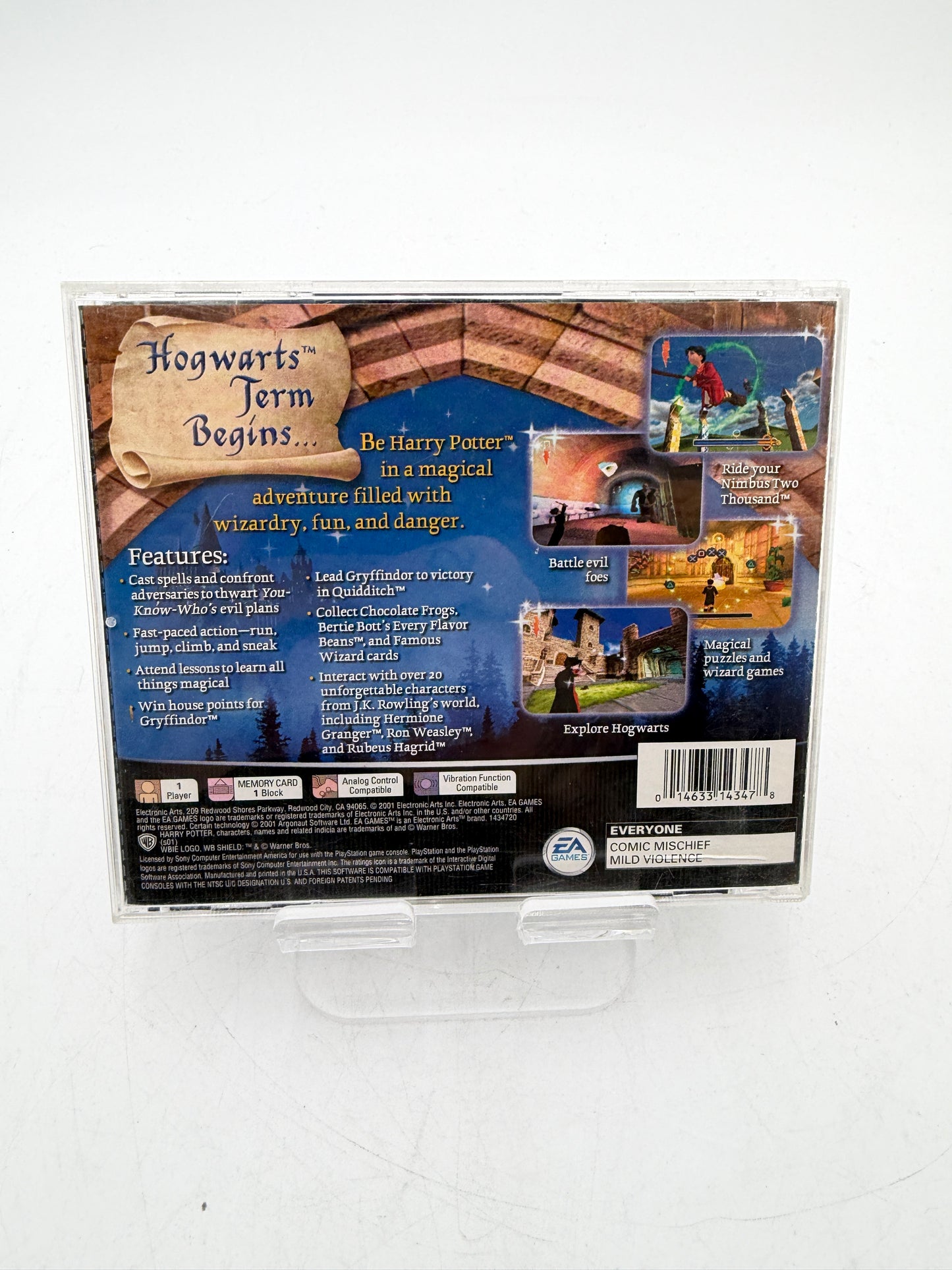 Harry Potter and the Sorcerer's Stone PlayStation Video Game Complete with Case and Manual