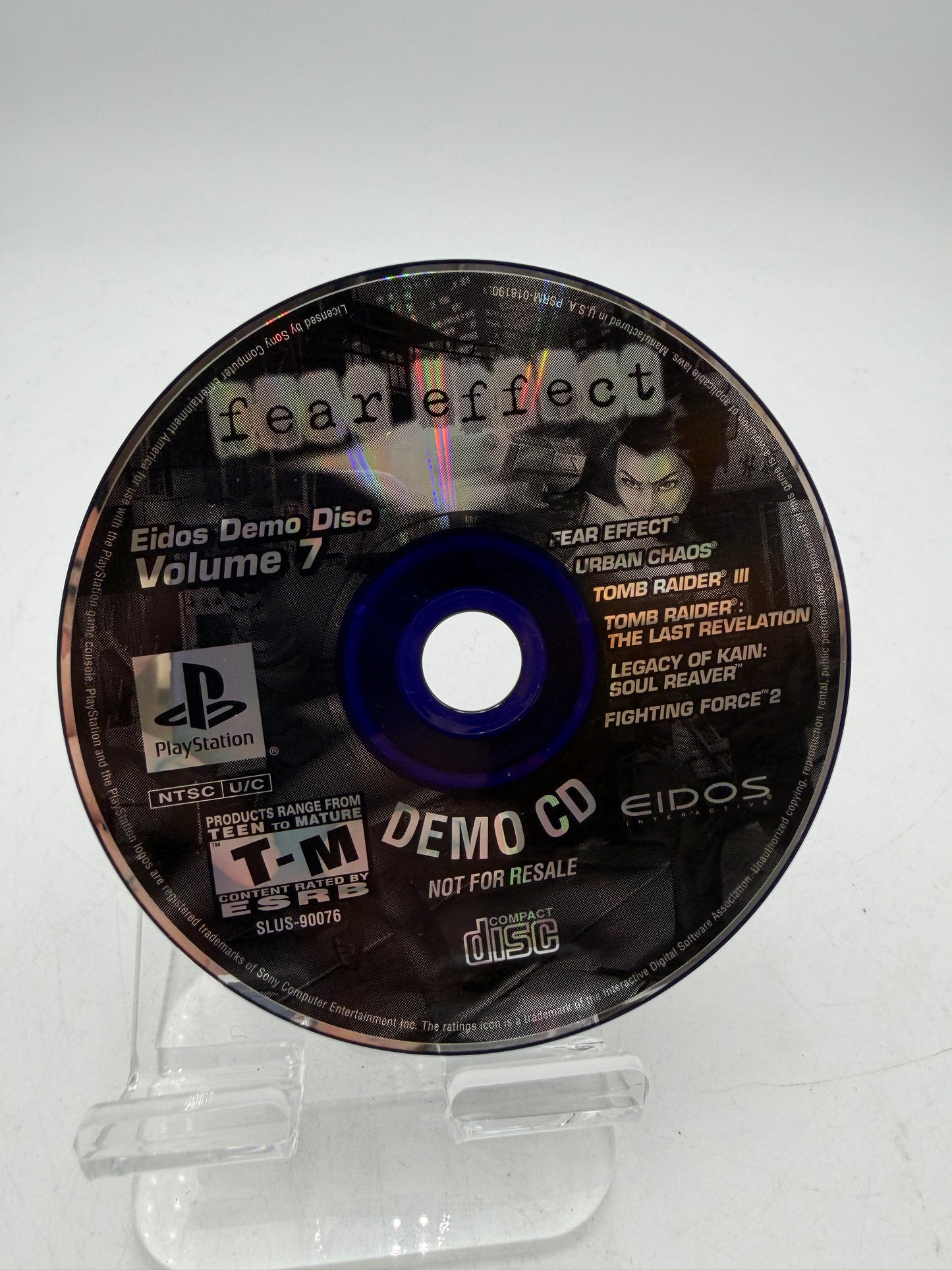 Sony Playstation Fear Effect Eidos Demo CD Volume 7
