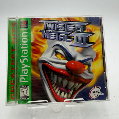 Twisted Metal 3 for PlayStation Video Game Complete with Manual and Case