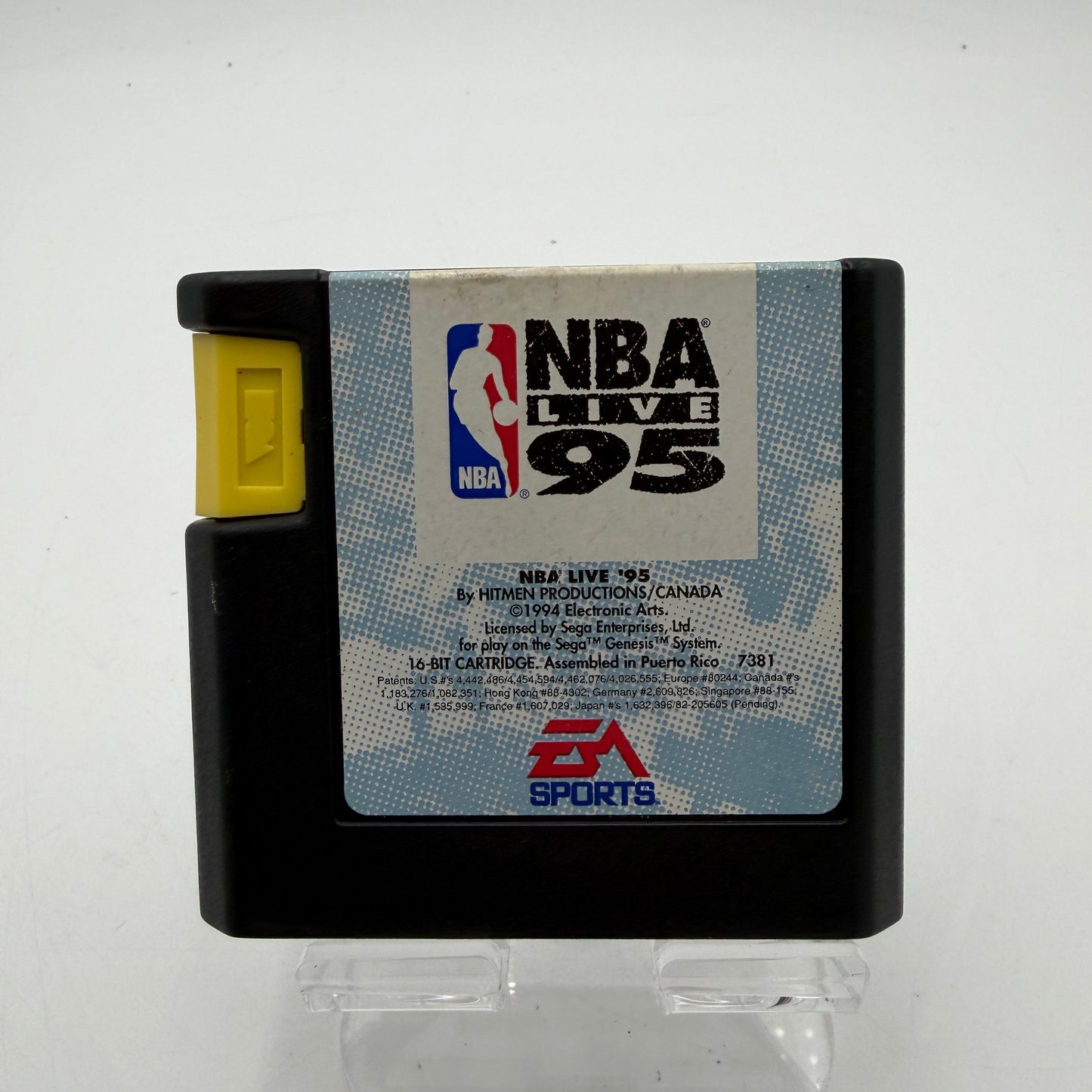 Sega Genesis NBA Live 95 Video Game Black Used