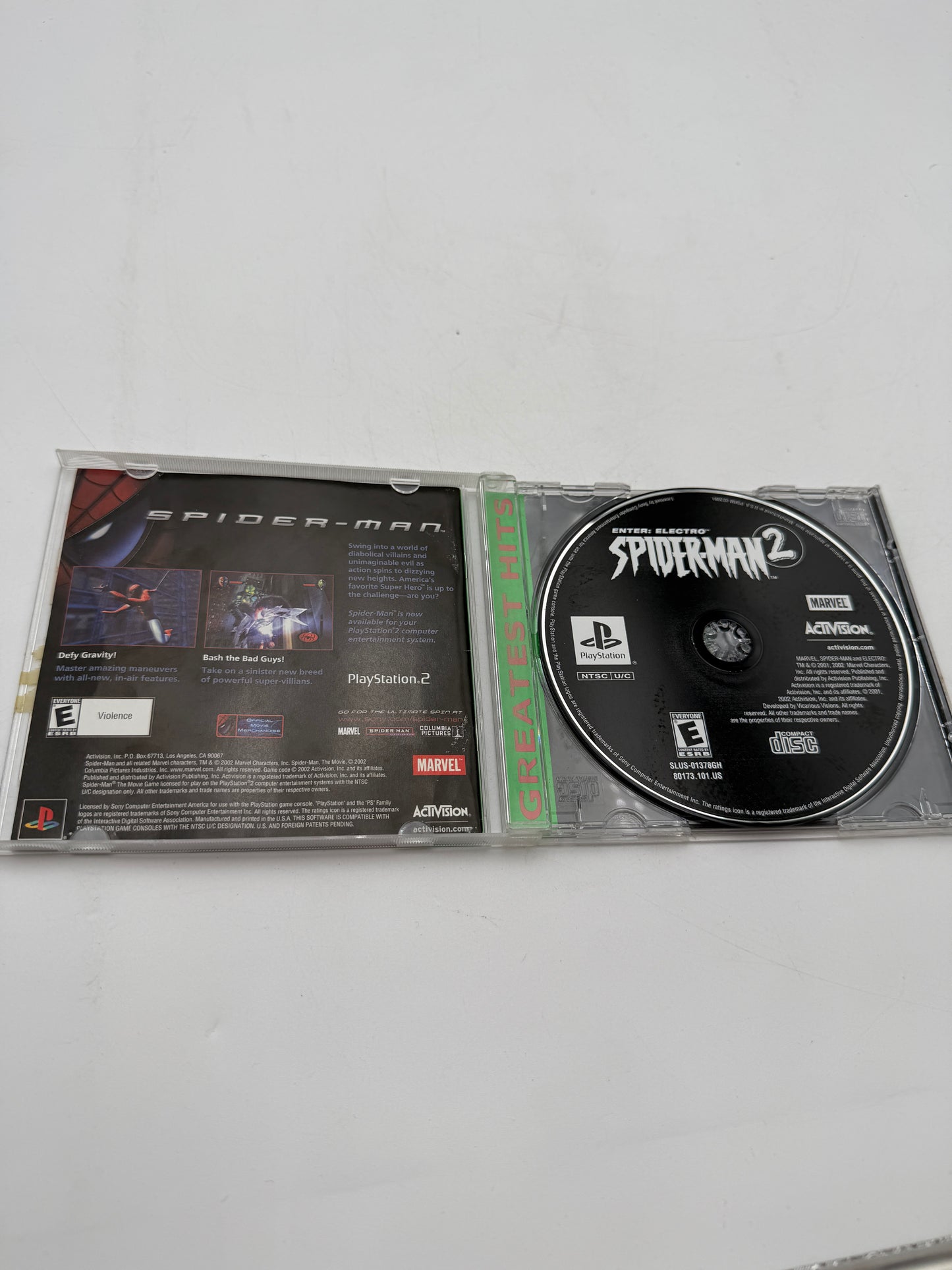 PlayStation Spider-Man 2 Enter Electro Video Game Complete w/ Case Manual