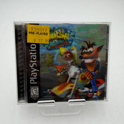 Crash Bandicoot Warped Playstation Video Game Complete with Case and Manual