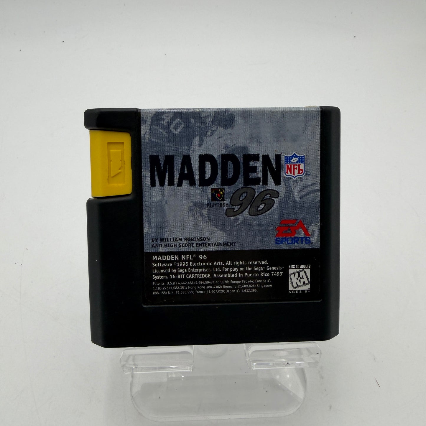 Sega Genesis Madden 96 Video Game
