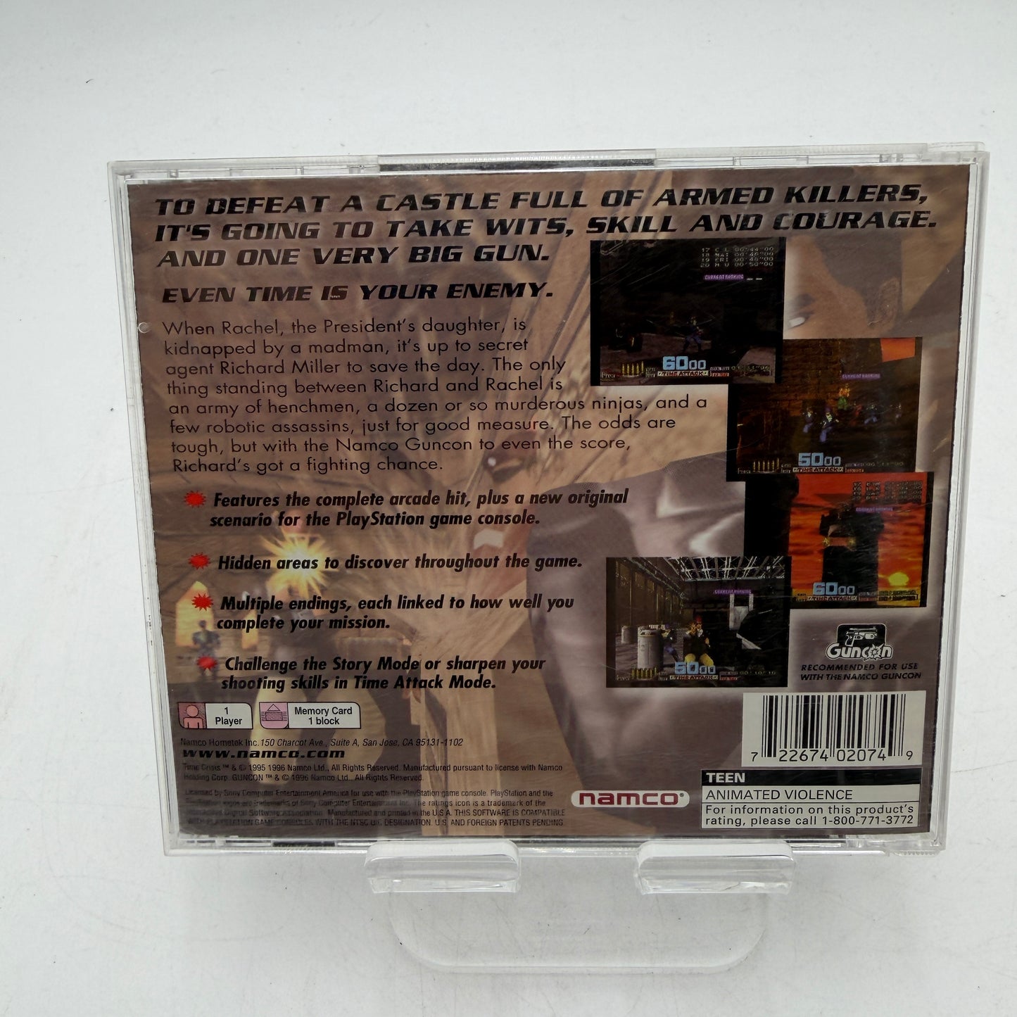 PlayStation Time Crisis Complete with Case and Manual