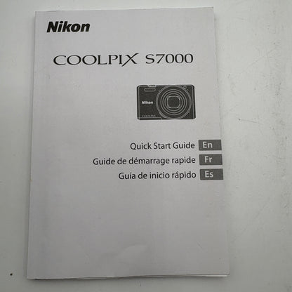 Nikon Coolpix S7000 Digital Camera With Manual