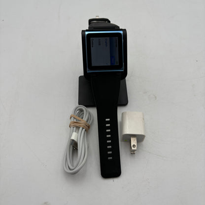 Apple iPod Nano 6th Gen A1366 12GB Blue MP3 Player with Watchband