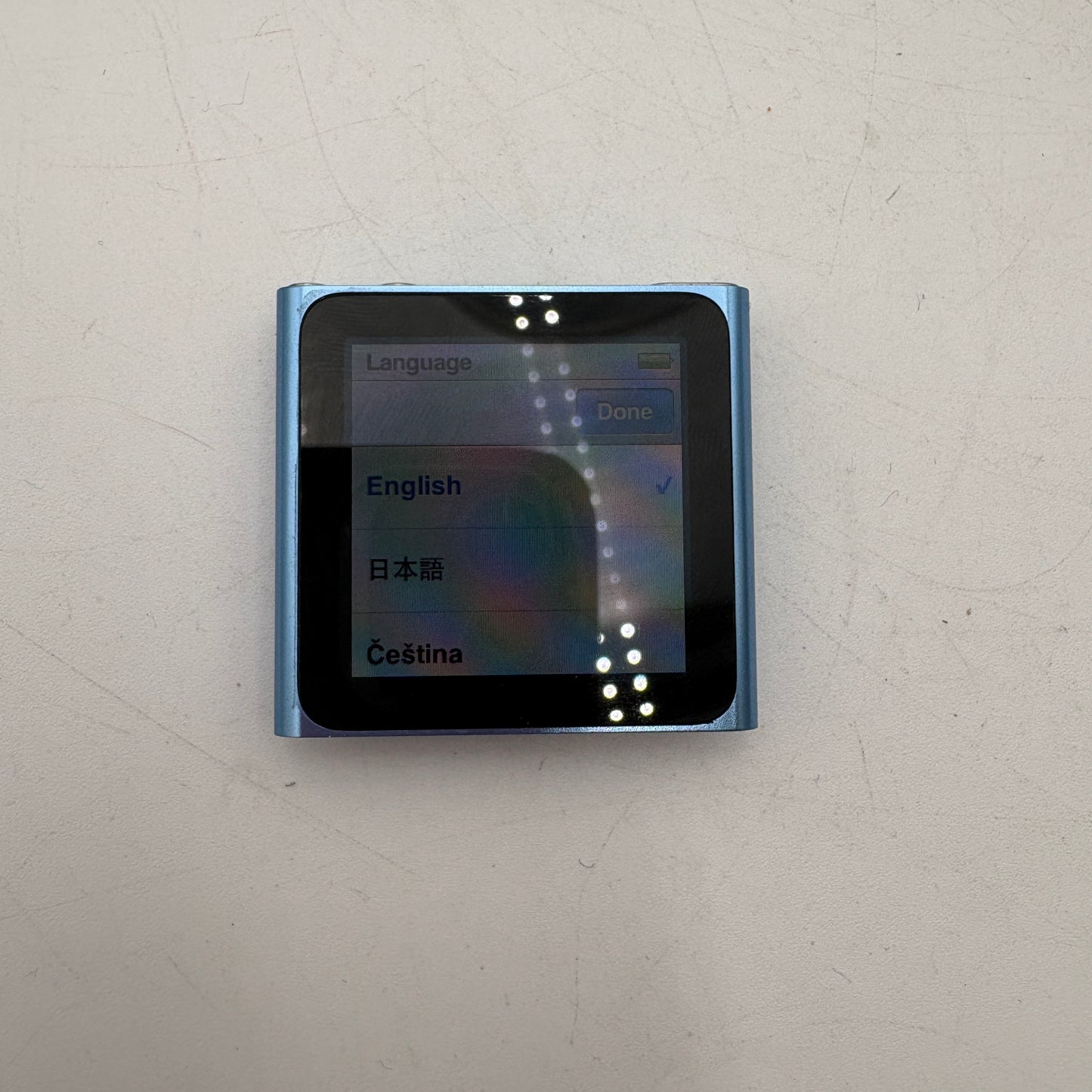 Apple iPod Nano 6th Gen A1366 12GB Blue MP3 Player with Watchband