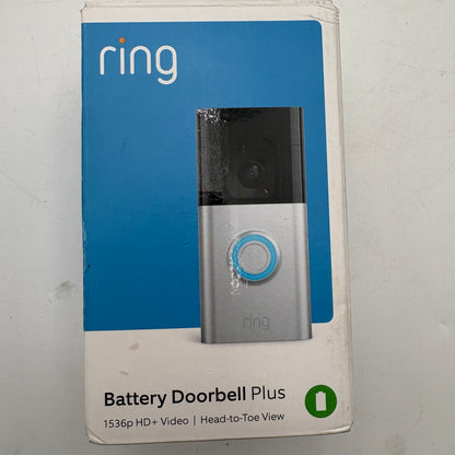 Ring Battery Doorbell Plus With Box