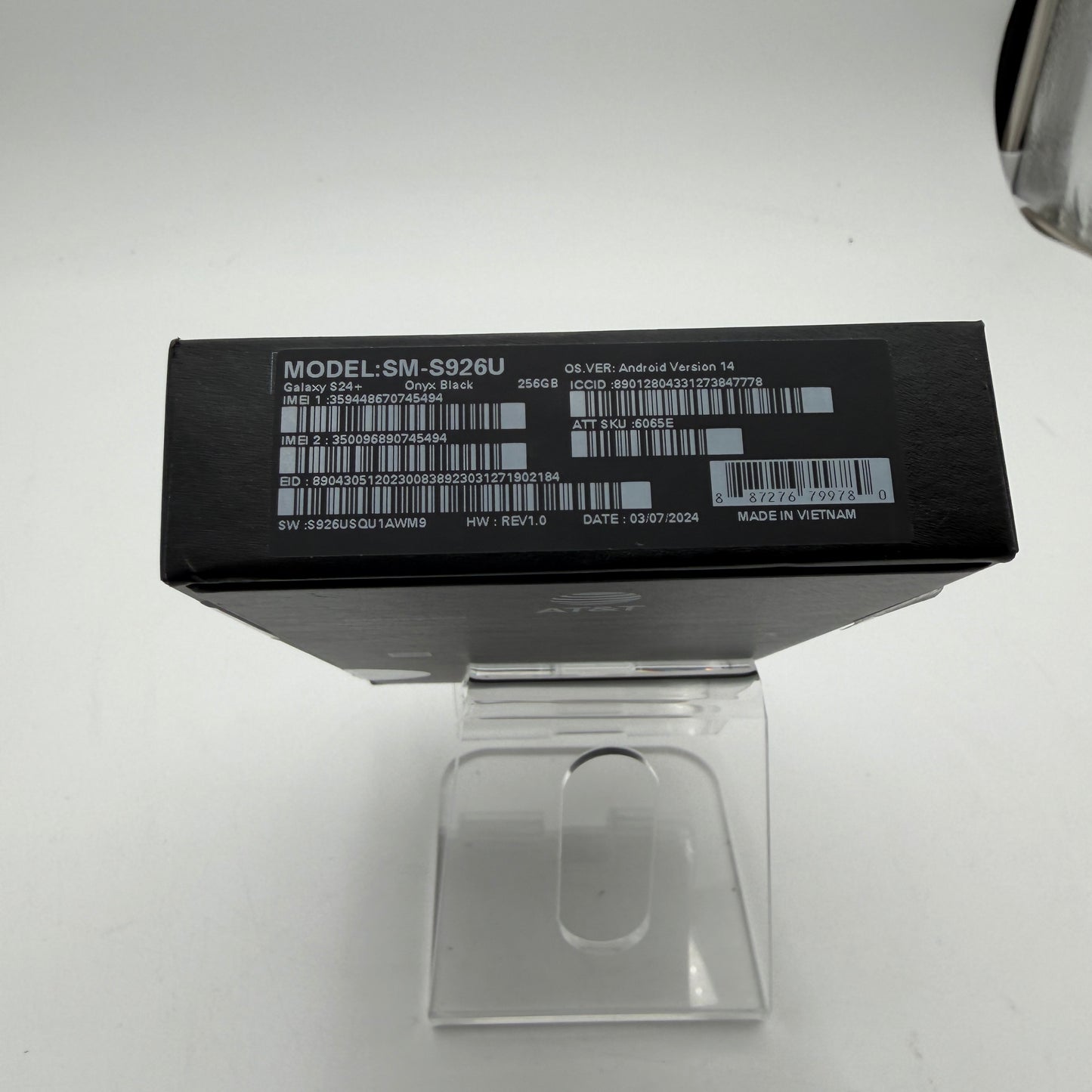 Samsung Galaxy S24+ 6.7" 256GB Black AT&T Only