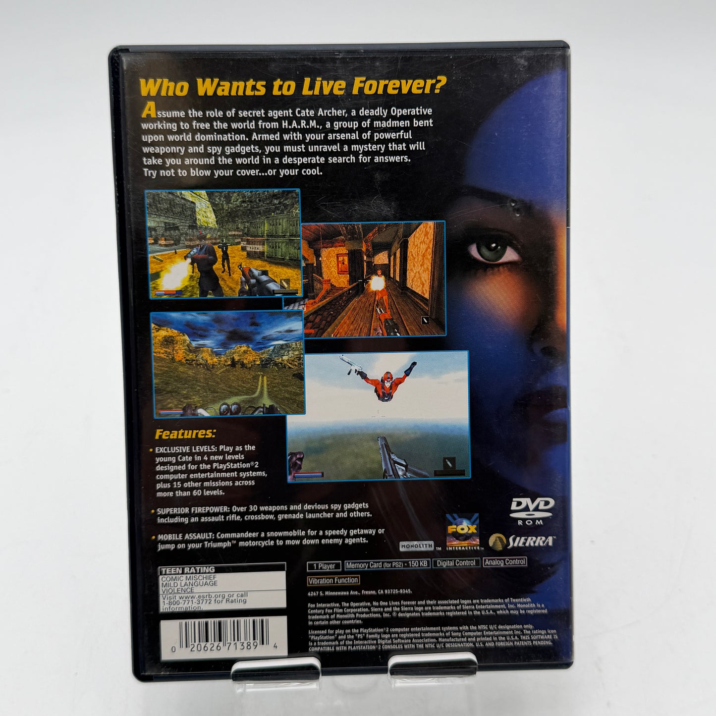 No One Lives Forever PlayStation 2 CIB