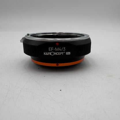 K&F Concept Canon EF/EF-S to M4/3 M43 MFT Mount Camera Lens Adapter - Black