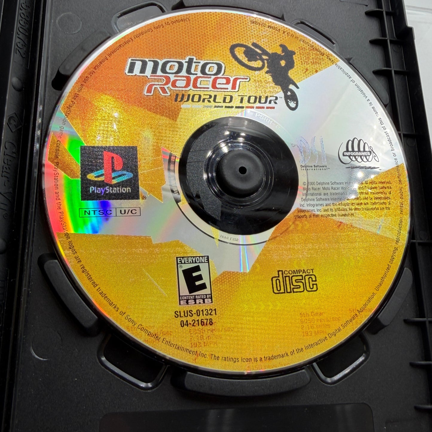 Moto Racer World Tour for PlayStation Complete w/ Case, Manual & Inserts