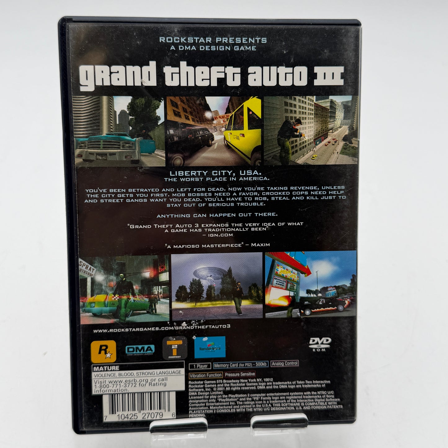 PlayStation 2 Grand Theft Auto III Video Game CIB