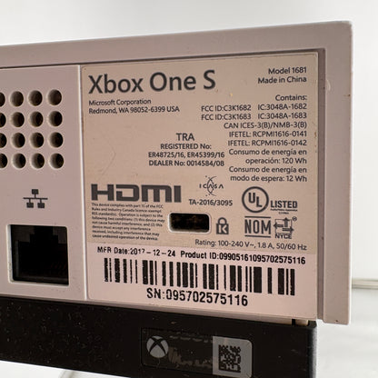 Microsoft Xbox One S (1681) 2016 READ