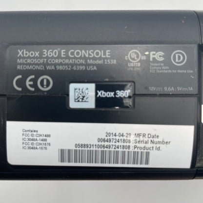 Xbox 360 E (1538) READ