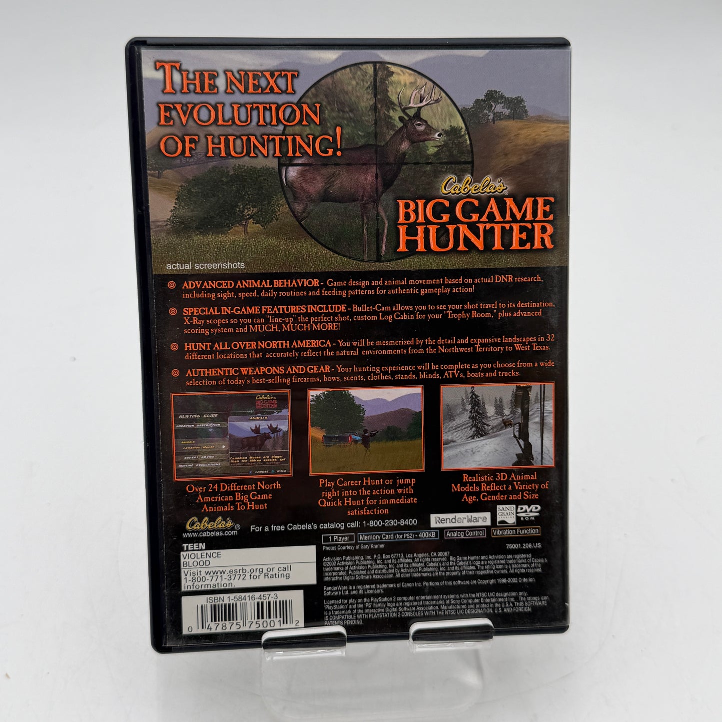Sony PlayStation 2 Cabela's Big Game Hunter CIB