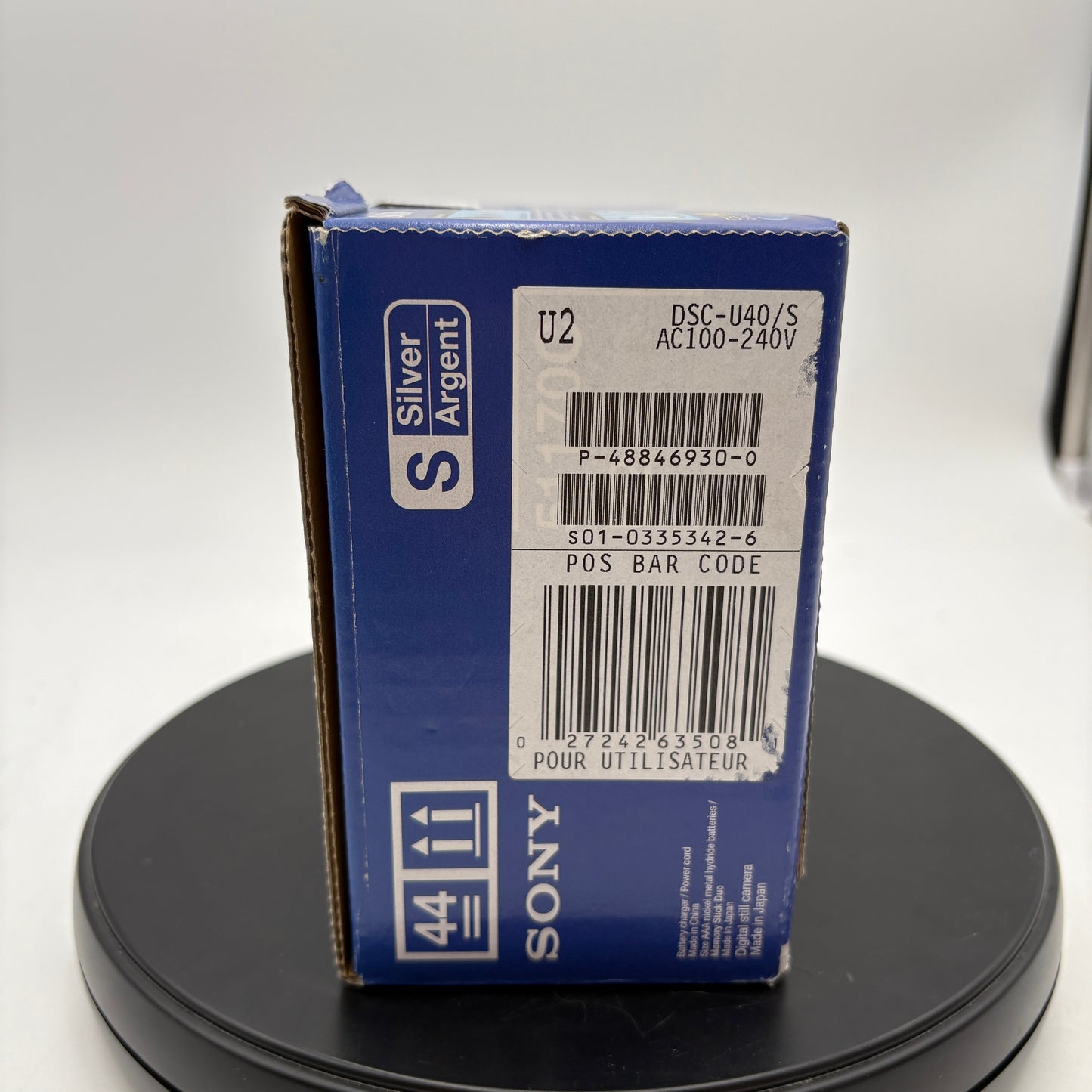 Sony Cybershot DSC-U40 Digital Camera Silver Used With Box