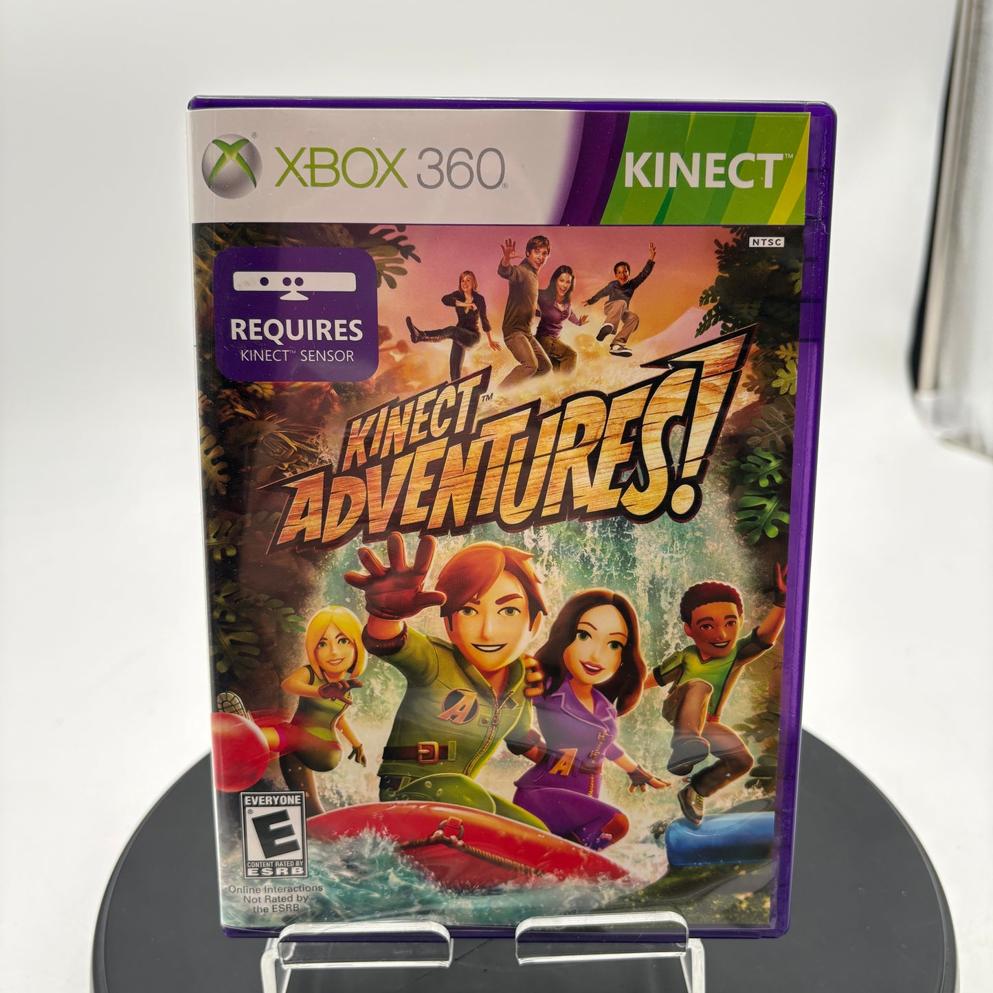 Microsoft Xbox 360 Kinect and Kinect Adventures Game CIB