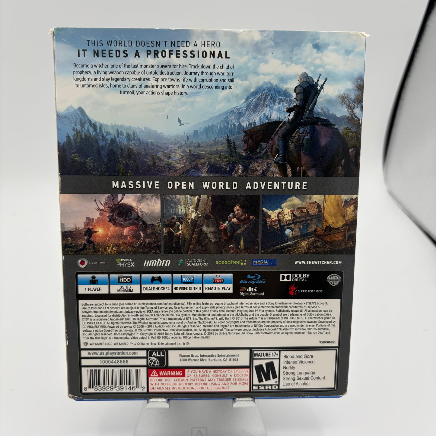 Witcher 3: Wild Hunt for PlayStation 4 CIB