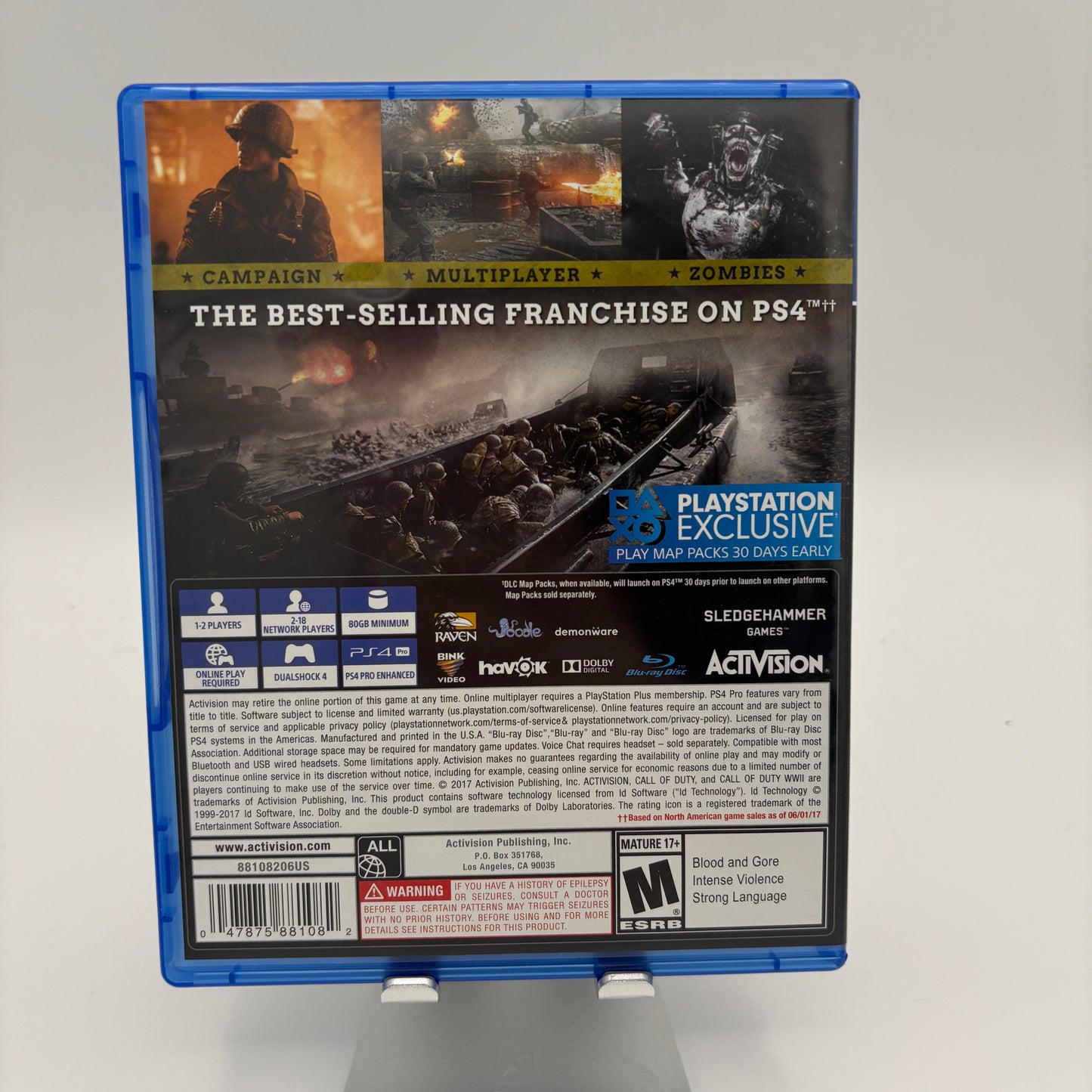 Call of Duty WWII PlayStation 4 Video Game CIB