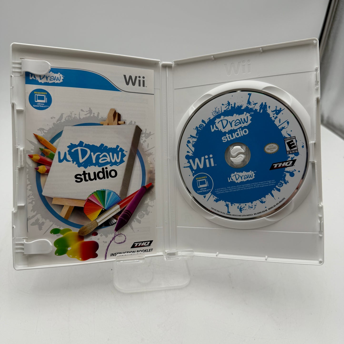 Wii uDraw Studio Video Game White Complete With Box and Manual