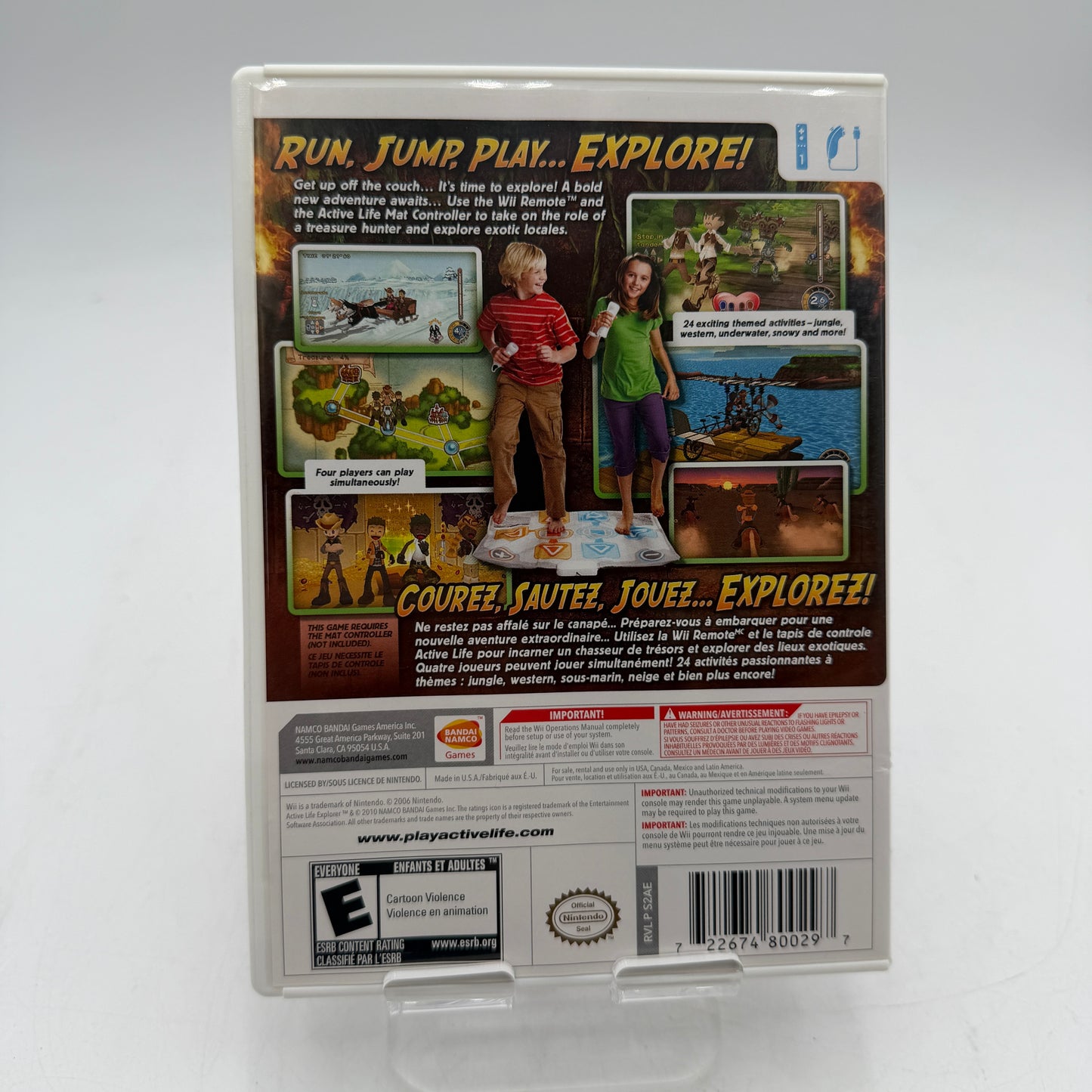 Wii Active Life: Explorer Video Game Complete with box and Manual