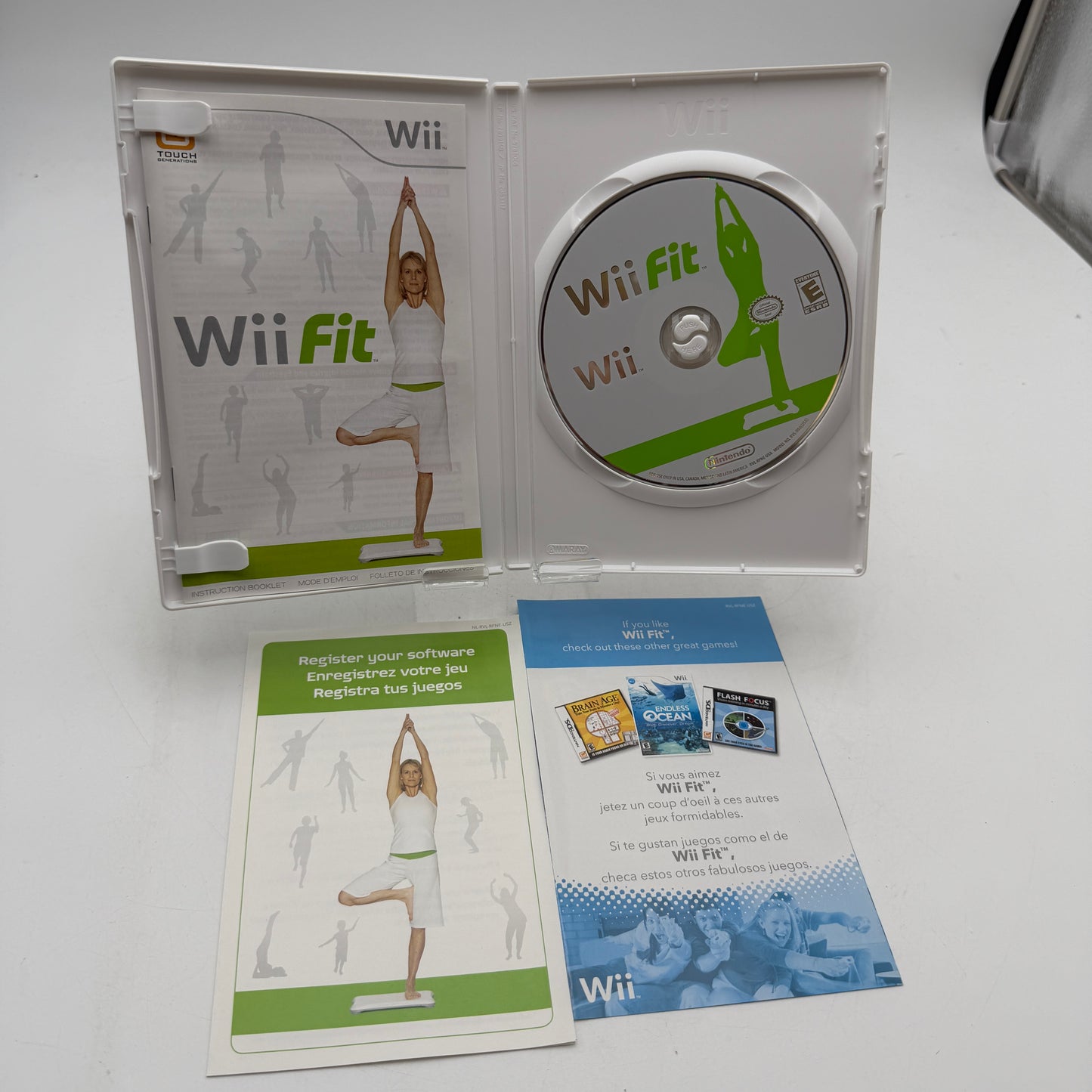 Nintendo Wii Fit Game Only White Complete With Box and Manual