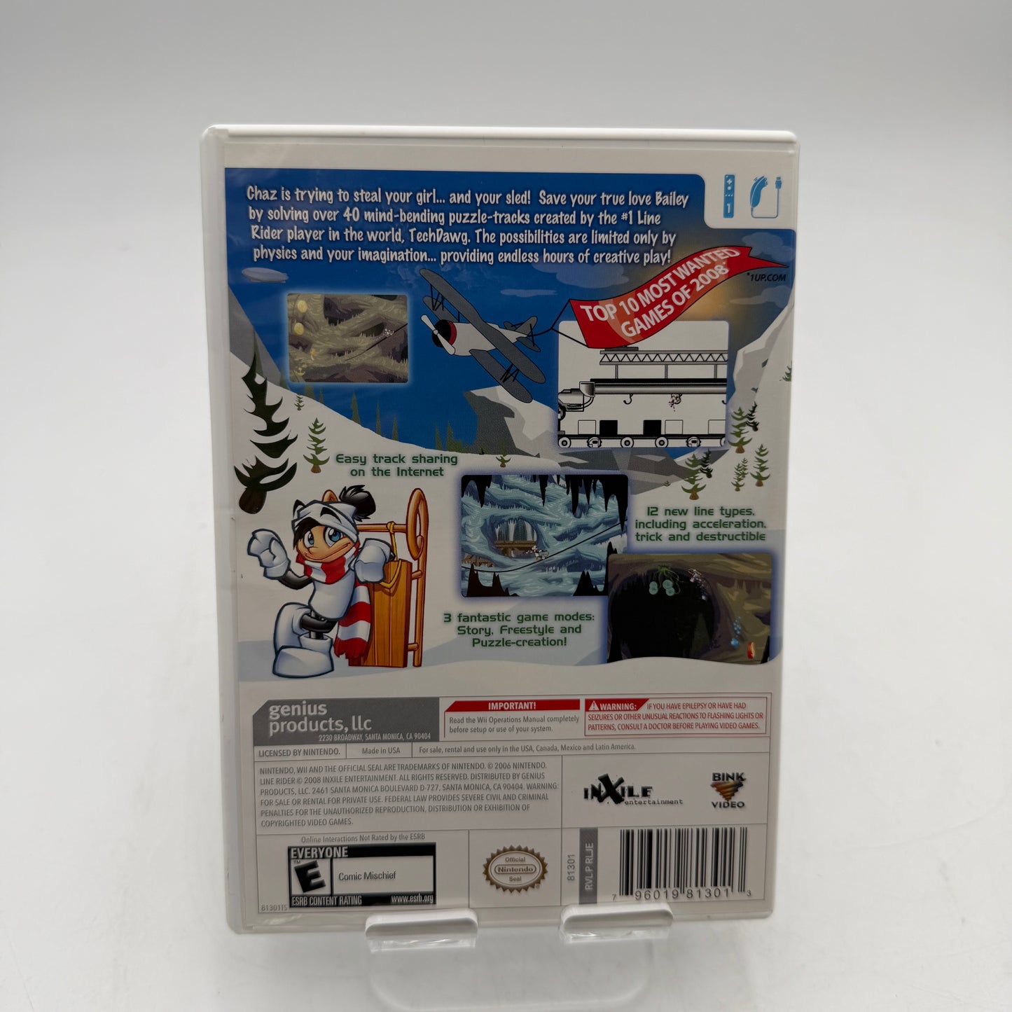 Wii Line Rider 2 Unbound CIB