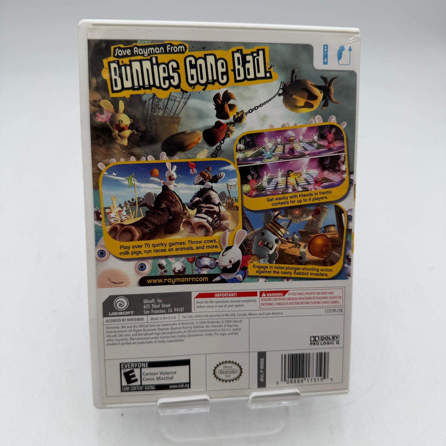 Rayman Raving Rabbids for Wii CIB