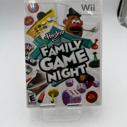 Wii Hasbro Family Game Night Video Game Complete in Box with Manual