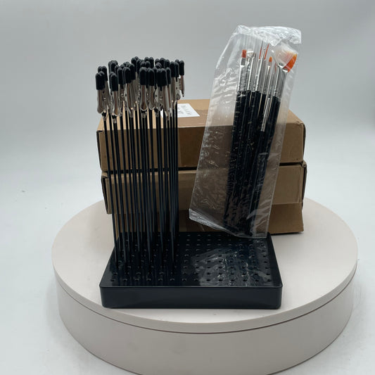 Nuanchu Painting Stand Base Holder and Alligator Clips Set Lot of 3