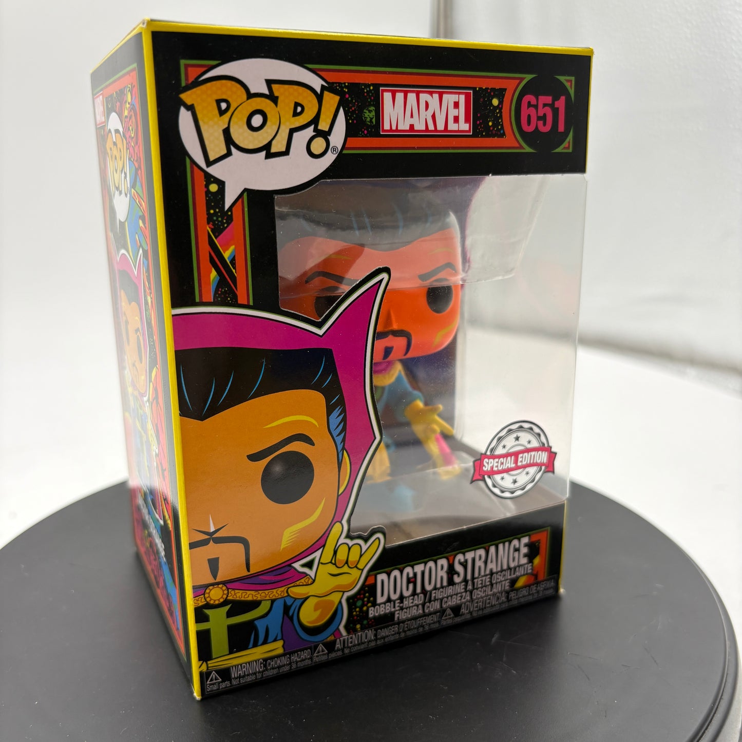Funko Pop! Marvel Black Light Doctor Strange #651 Target Exclusive Collectible Figure
