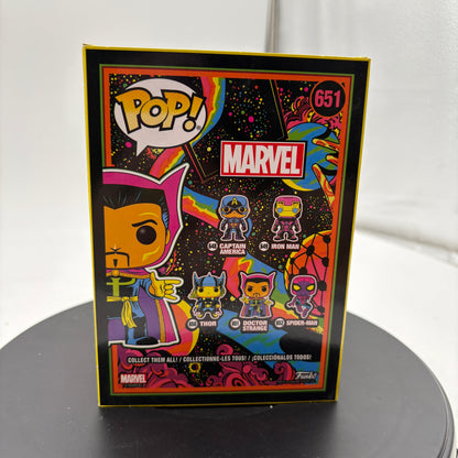 Funko Pop! Marvel Black Light Doctor Strange #651 Target Exclusive Collectible Figure